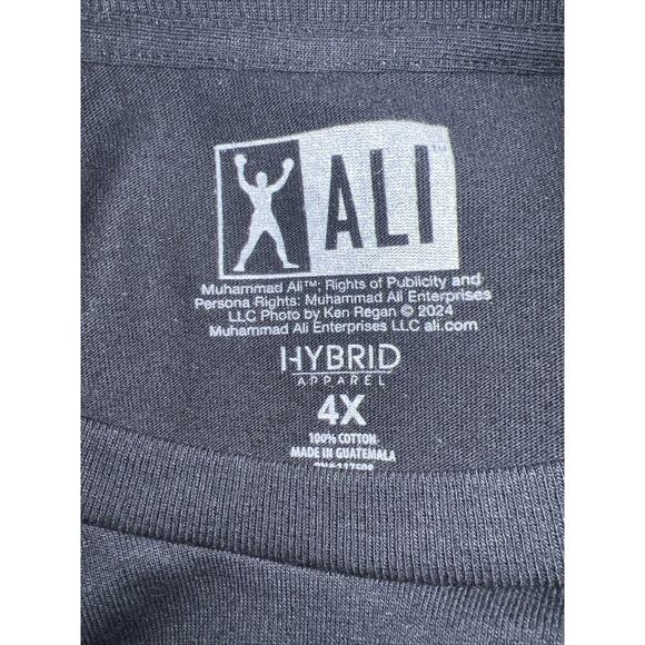 ALI Men’s Cotton Black T Shirt, Hybrid Muhammad Apparel, Size 4x - Picture 4 of 6
